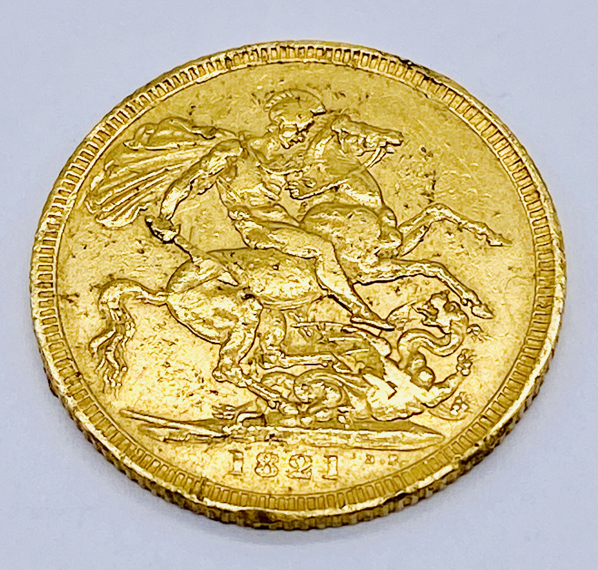 A George III full sovereign dated 1821 - Image 2 of 2