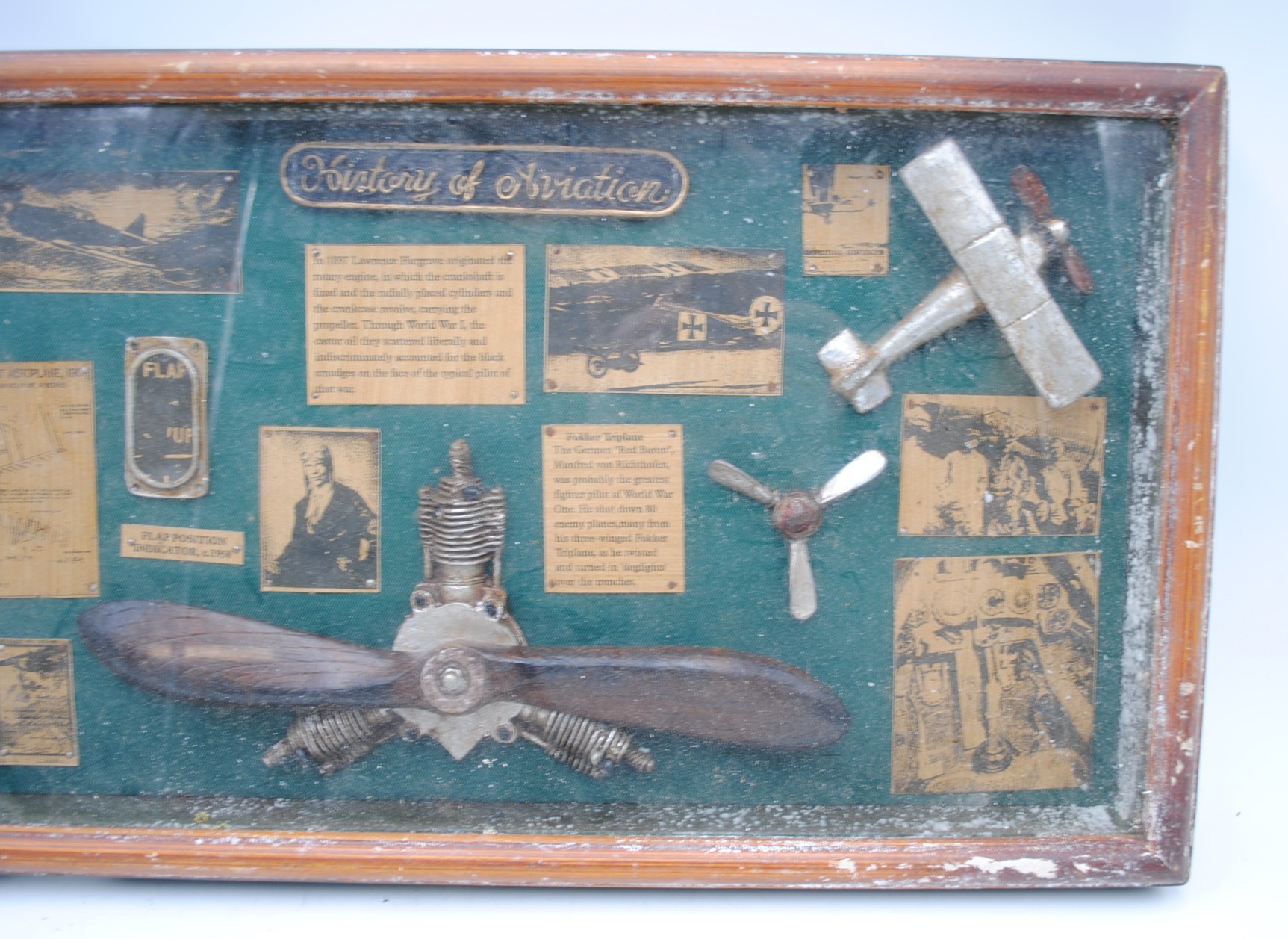 A 'History of Aviation' display case - 28.5cm x 52.5cm - Image 4 of 4