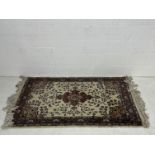 Two Eastern style rugs, Multi pattern 160 cm wide x 230 cm length, Cream ground with central