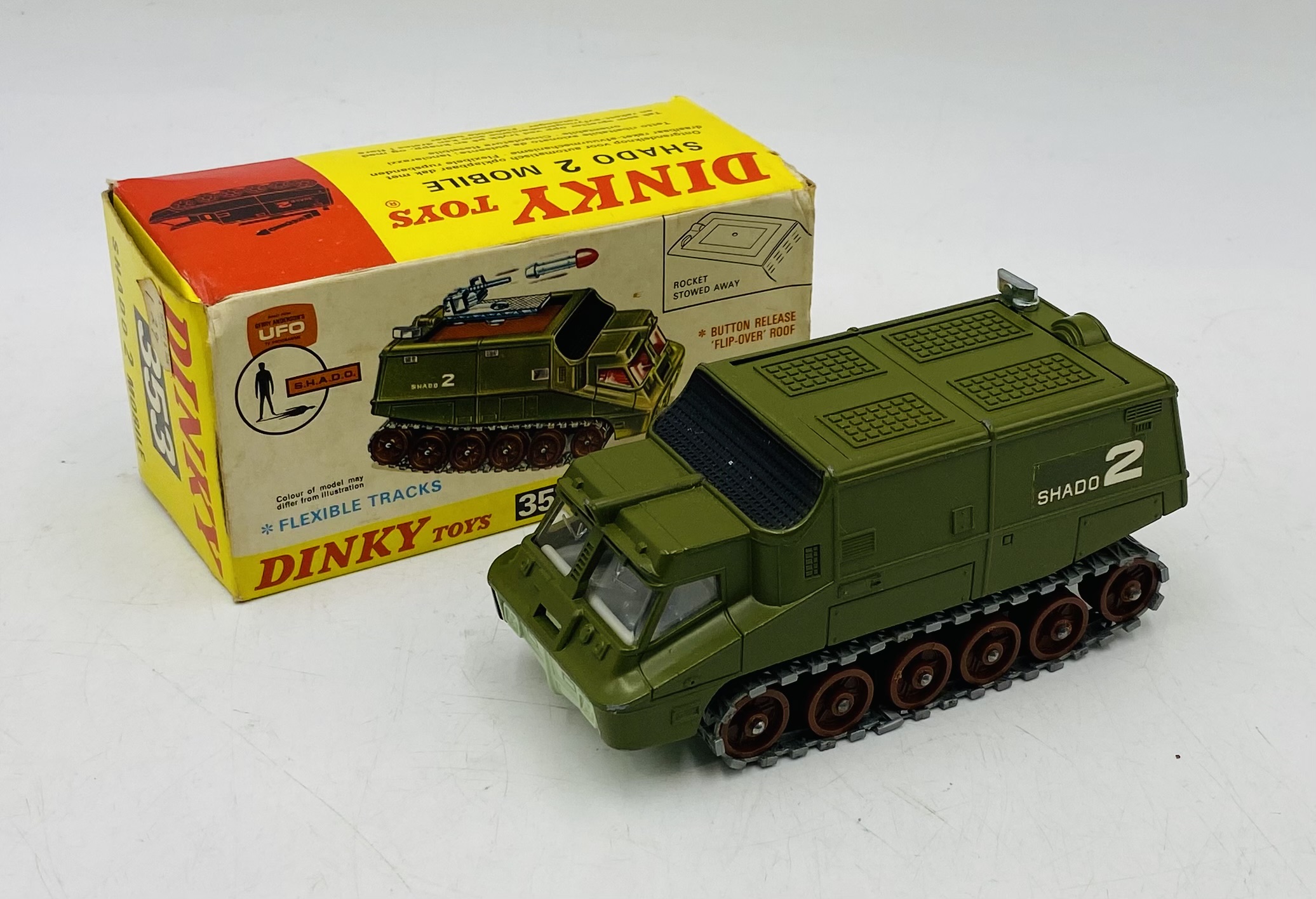 A vintage boxed Dinky Toys "Shado 2 Mobile" die-cast model (No 353)