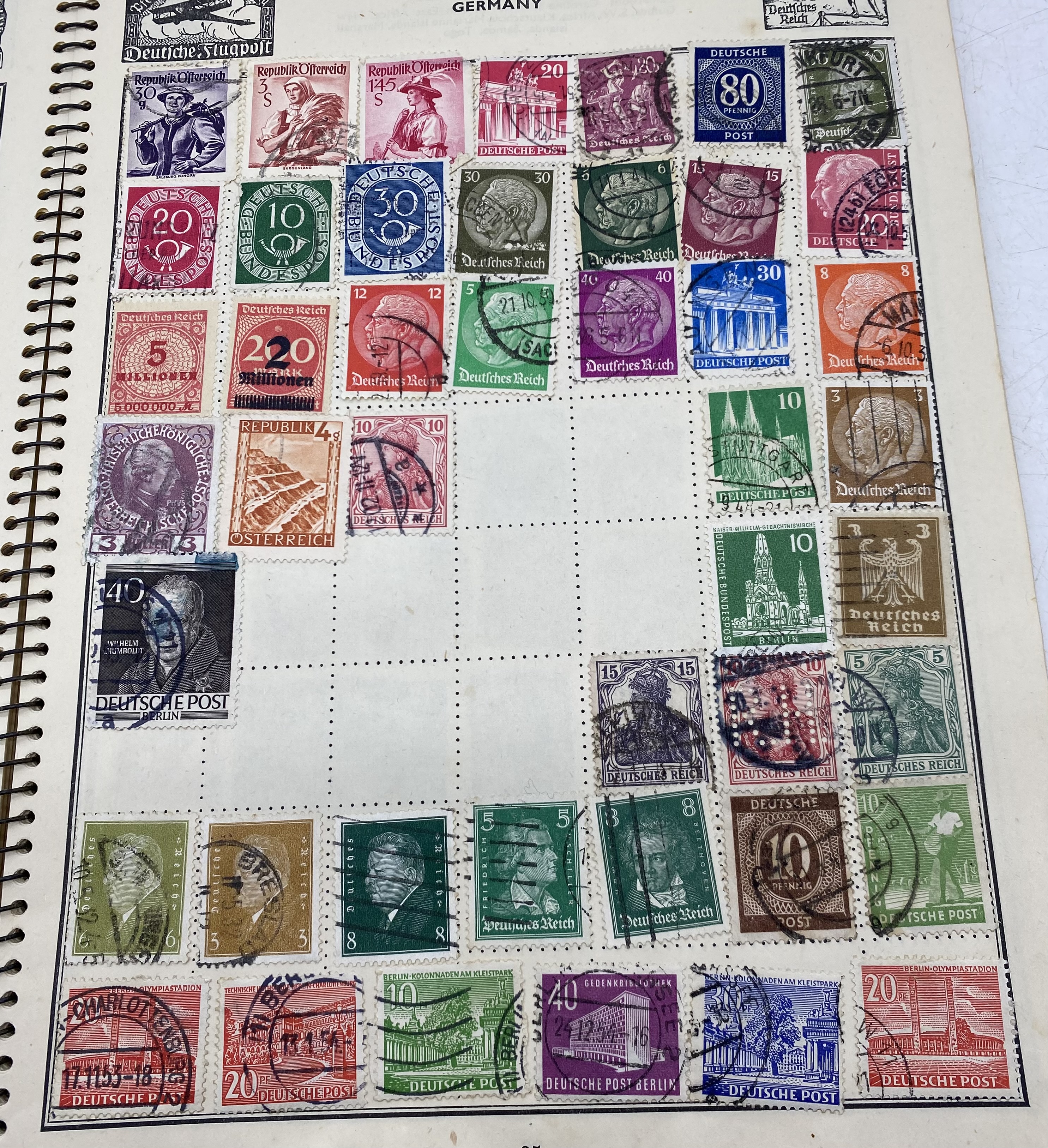 An album of worldwide stamps including Penny Reds etc. - Image 23 of 57