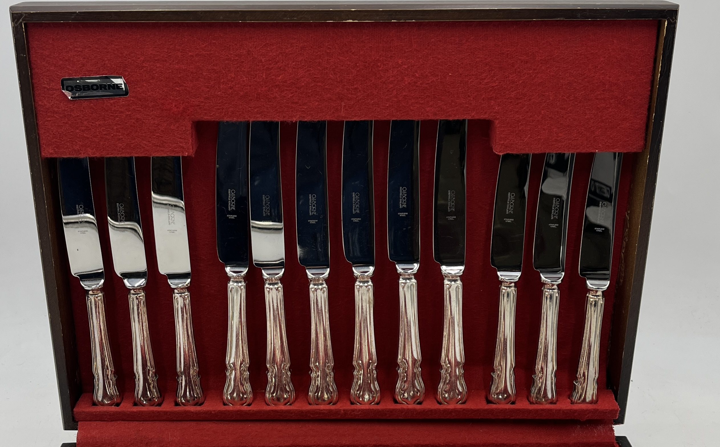 An Osborne canteen of silver plated cutlery - Image 3 of 3