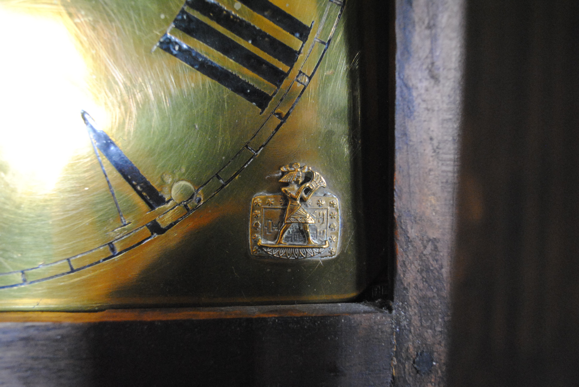 A Georgian oak chiming longcase clock, with brass dial decorated with Egyptian motifs, with fusee - Image 10 of 16