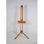 A 'Rowney' large wooden adjustable artists easel