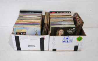 A large quantity of various 12" vinyl records, including Lulu, Tom Jones, The Springfields, Ray