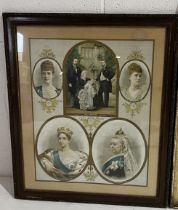 A collection of assorted Royal related framed prints.
