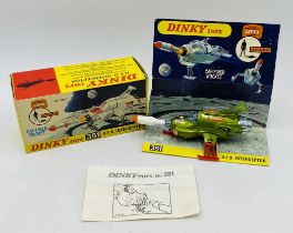 A vintage boxed Dinky Toys "U.F.O. Interceptor" die-cast model (No 351)