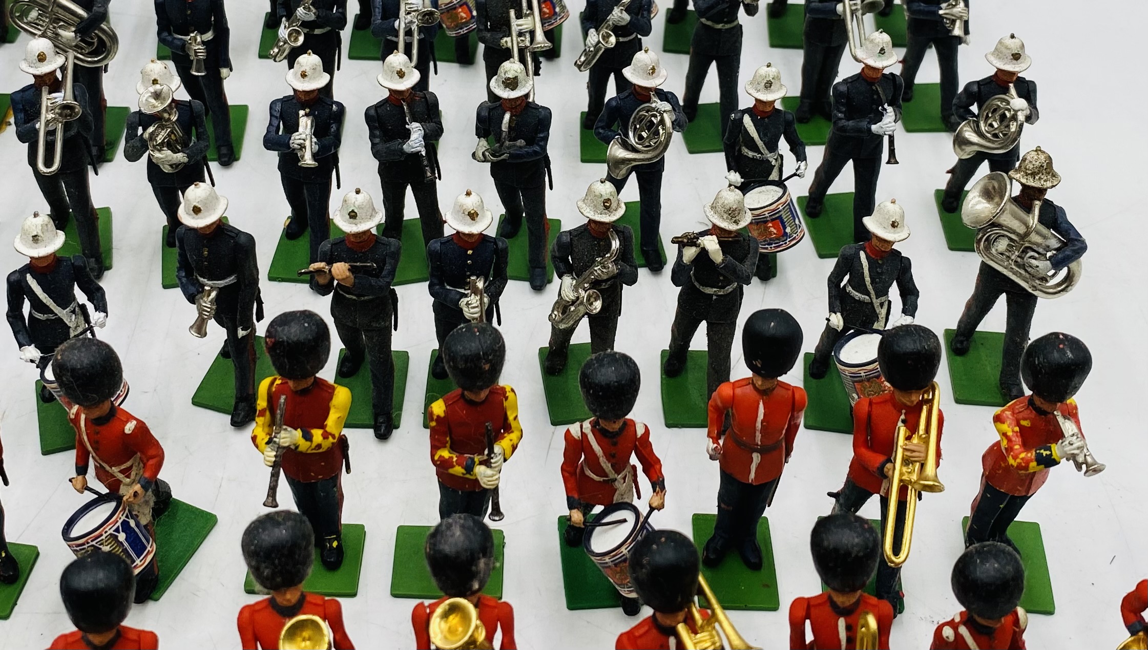 A collection of Britains Ltd plastic toy figurines related to military marching bands including - Image 4 of 7