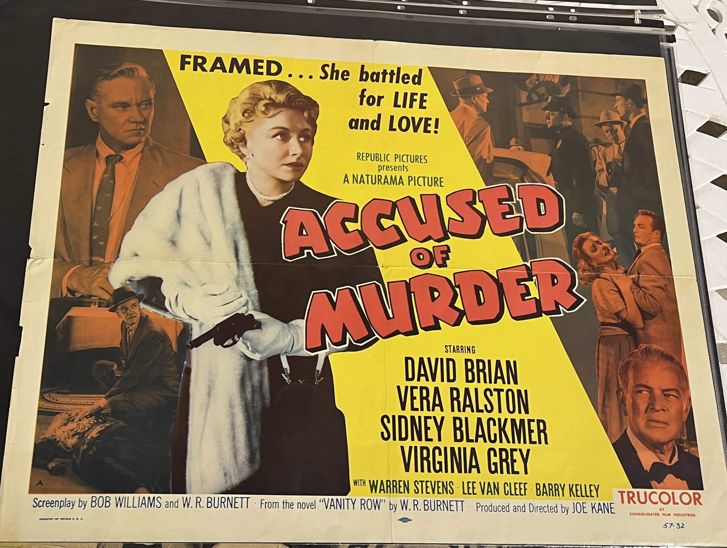 A collection of vintage film posters includes I, Jane Doe; Accused of Murder and Strange Case of - Image 3 of 9