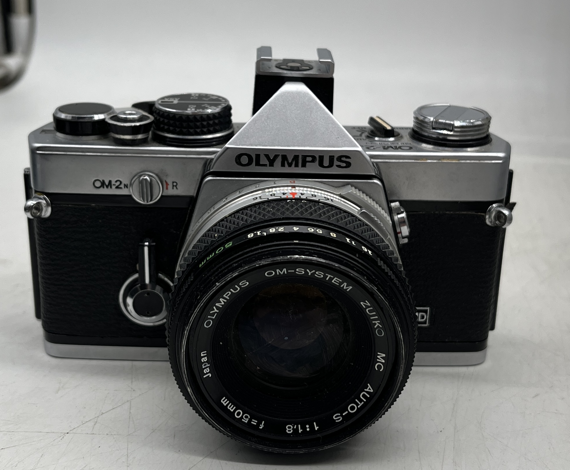 A cased collection of cameras, lenses and accessories including Olympus OM-2, Olympus OM-4 etc. - Image 4 of 7