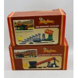Two boxed Hornby Railways OO gauge Action Accessory packs relating to coal mining including an