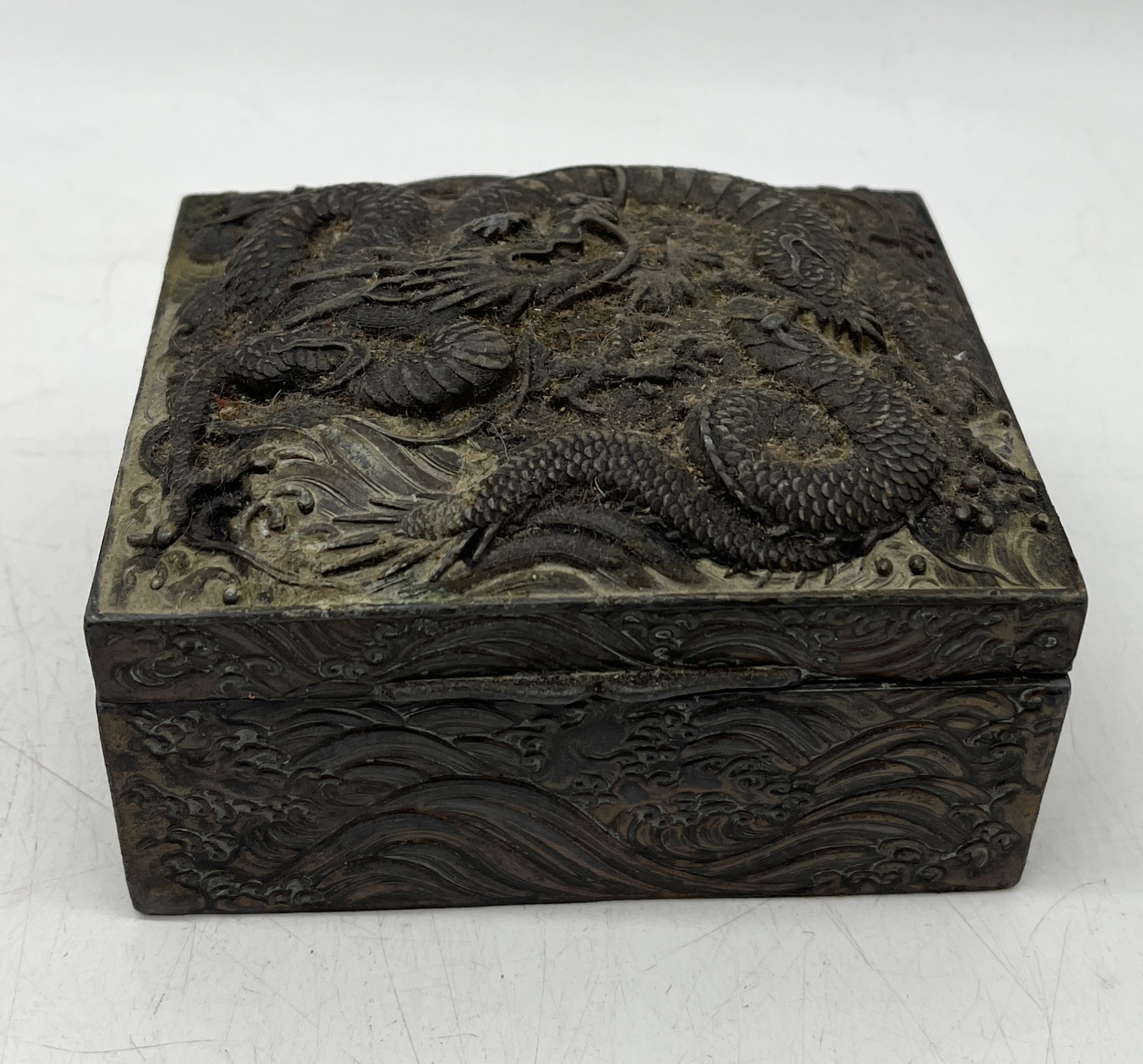 A collection of Eastern boxes including Lacquer ware Japanese tin etc. - Image 6 of 7