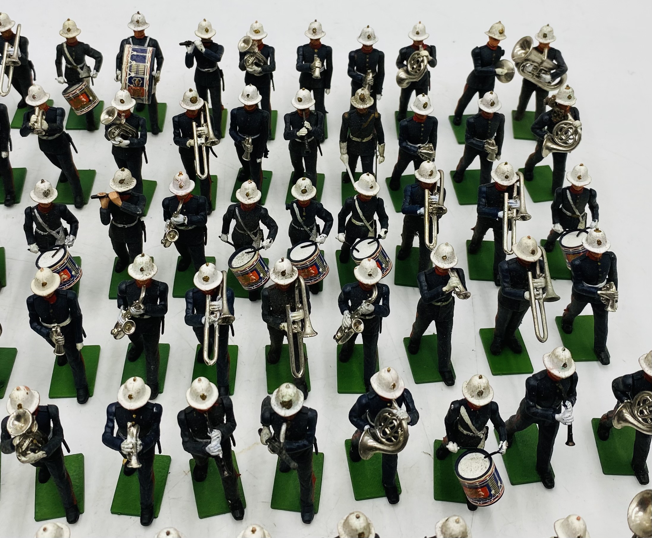 A collection of Britains Ltd plastic toy figurines related to military marching bands including - Image 7 of 7