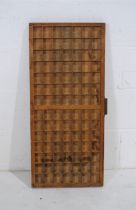 A vintage wooden printers tray - 82.5cm x 37cm