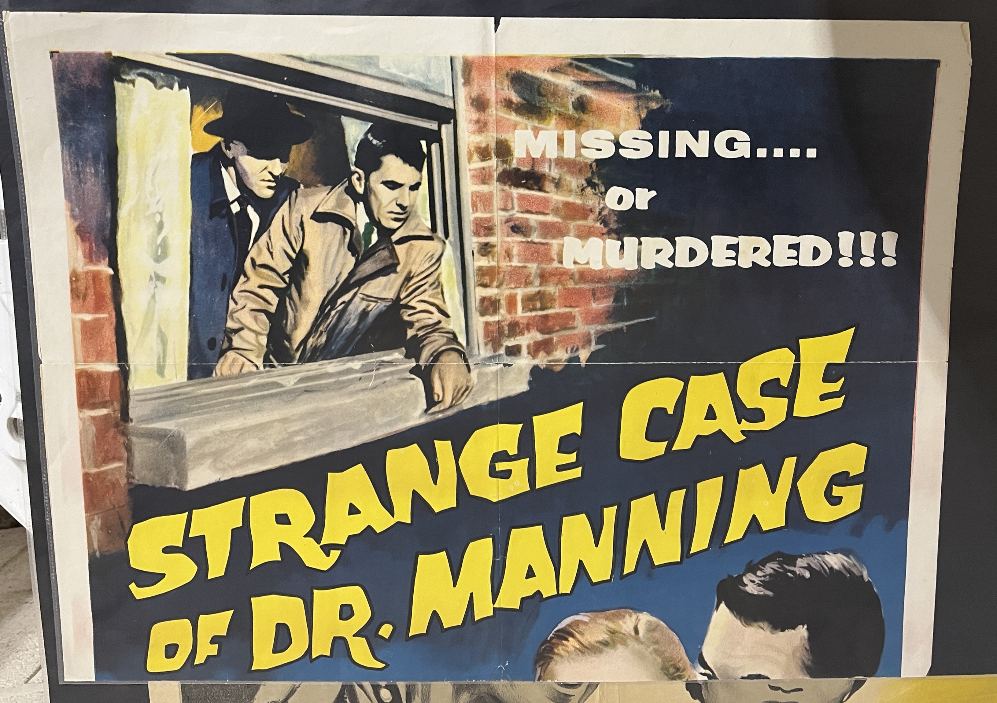 A collection of vintage film posters includes I, Jane Doe; Accused of Murder and Strange Case of - Image 7 of 9