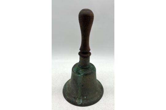 A large vintage school bell (height 33cm) - Image 2 of 4