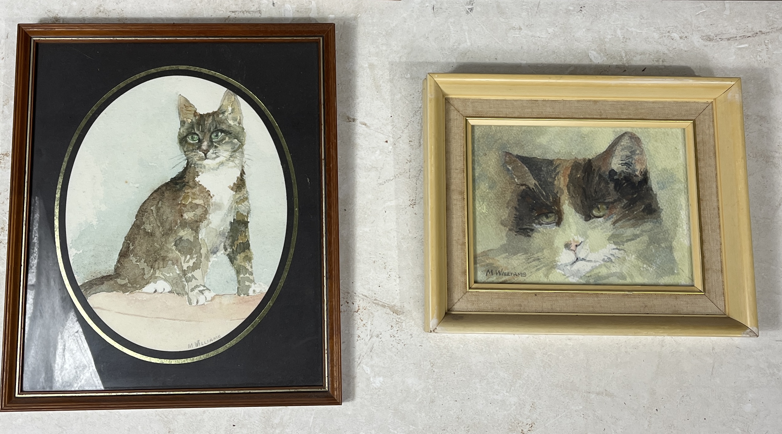 A large collection of pictures on the subject of cats including Louis Wain Oleograph print "Cats - Image 3 of 6