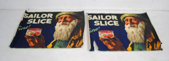 Two vintage 'Sailor Slice' advertising posters - 75cm x 99cm
