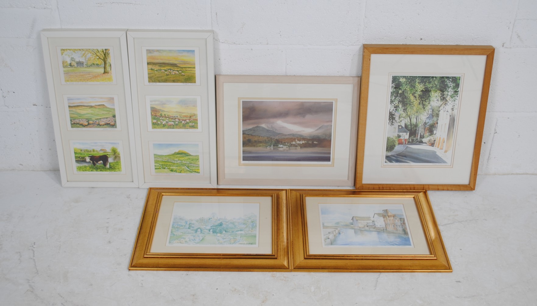 A quantity of framed pictures and prints, including two signed limited edition prints by Rob Piercy,