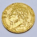 A George III full sovereign dated 1821