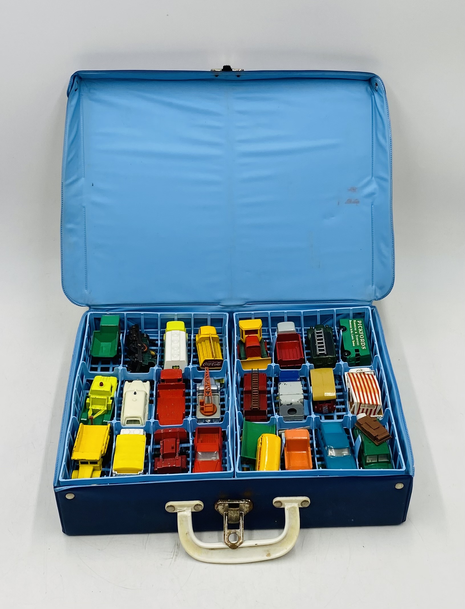 A Matchbox Series Collector's Case (No 41), full with die-cast vehicles - handle to carry case A/F - Image 2 of 6