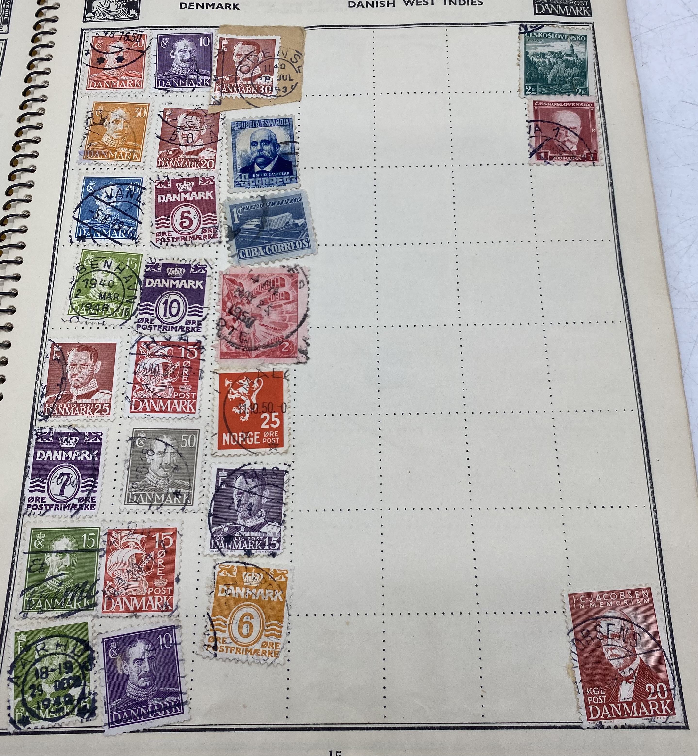 An album of worldwide stamps including Penny Reds etc. - Image 13 of 57