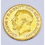 A George V 1914 half sovereign