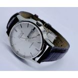 A Tissot Visodate sapphire crystal automatic wristwatch on leather strap