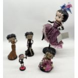A collection of Danbury Mint Betty Boop figures including Dazzling Diva, Black Tie Affair, Final