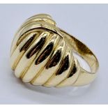 A 14ct gold ring , weight 6.9g, size M
