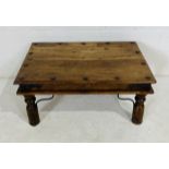 A Mexican pine coffee table