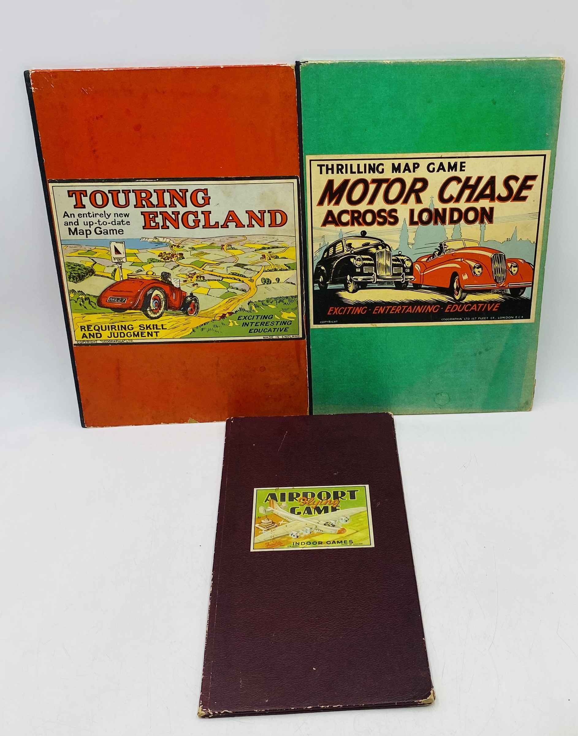 A collection of vintage games relating to transport, including Motor Chase Across London, Touring - Image 2 of 4