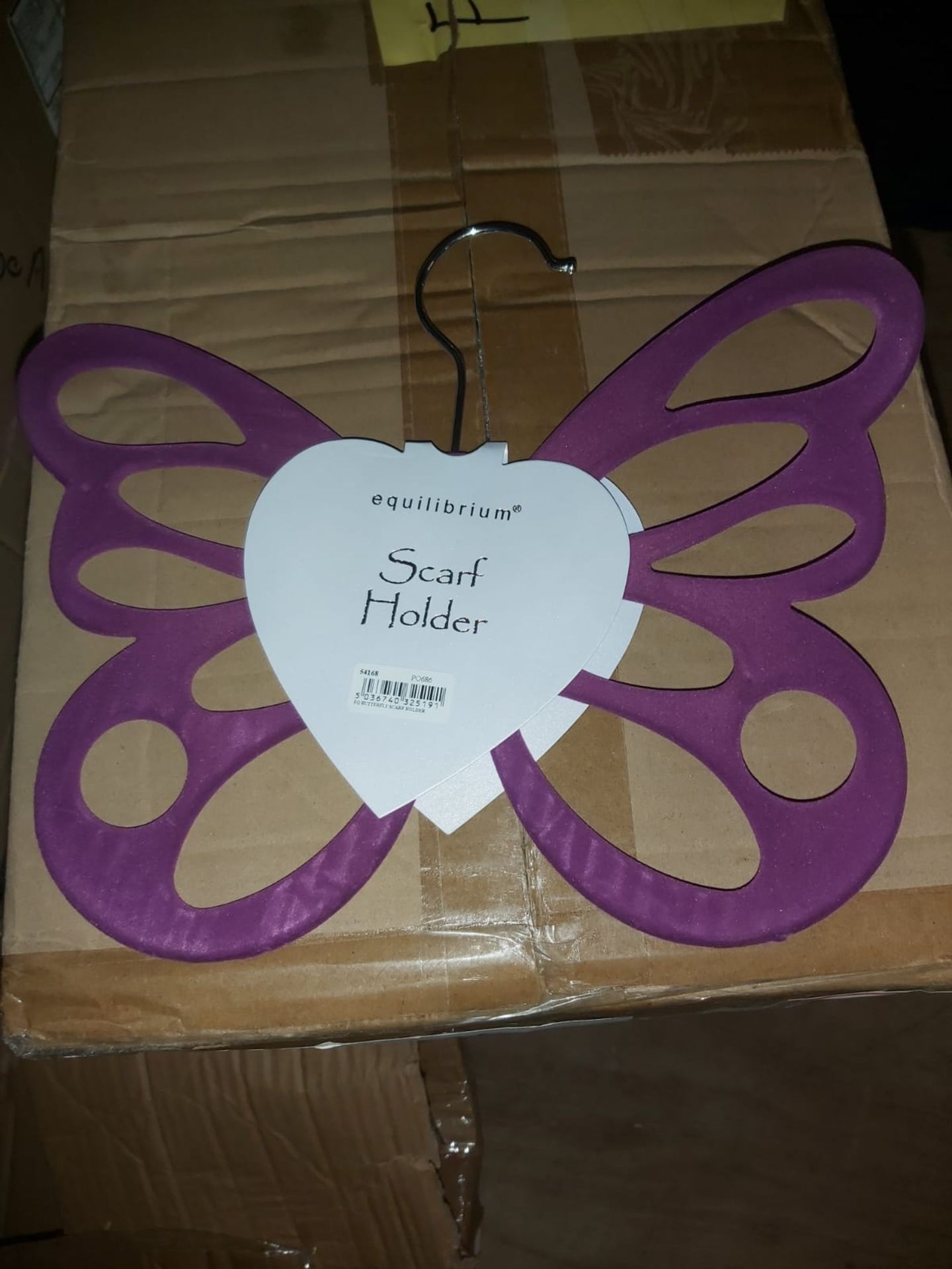 Equilibrium Velvet Butterfly scarf hangers over 300 job lot - Image 5 of 5