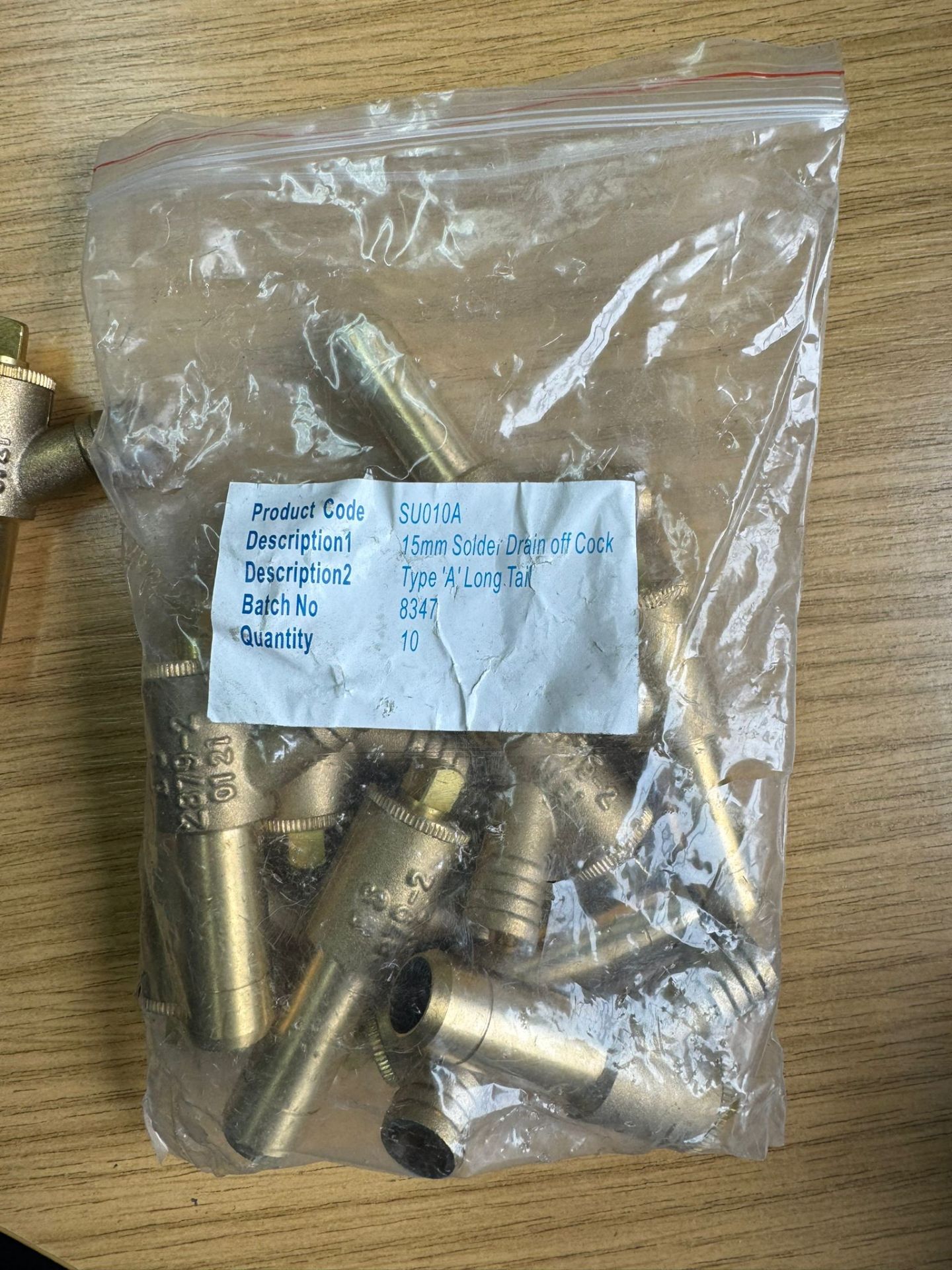 Bag of 10 long tail solder drain off cock - Image 2 of 6