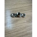 Bag of 50 brass female backplates 10mm