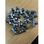 15mm chrome tees 16 pieces