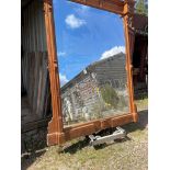 Mirror 9 foot by 6ft gothic style mirror 20th century
