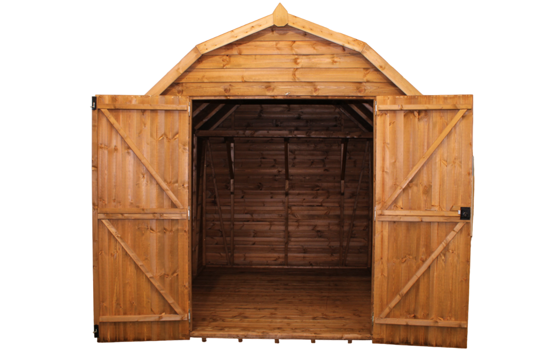 10x8 BRAND NEW barn shed, Standard 16mm Nominal Cladding RRP £2,077 - Image 2 of 10