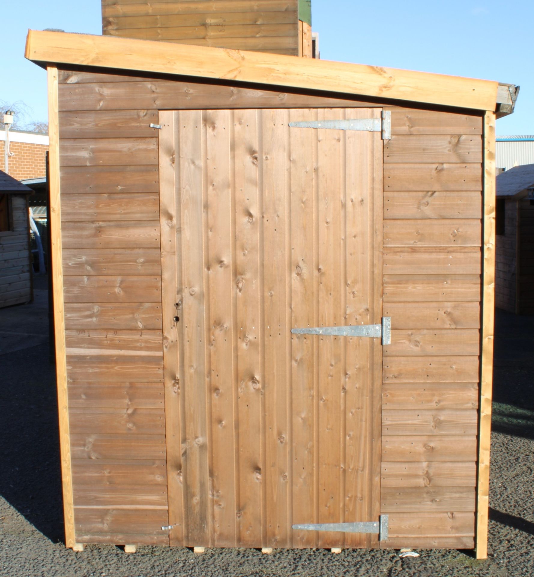 8x6 Superior pent shed with security, Georgian and side windows, Standard 16mm RRP £1,073 - Image 3 of 4
