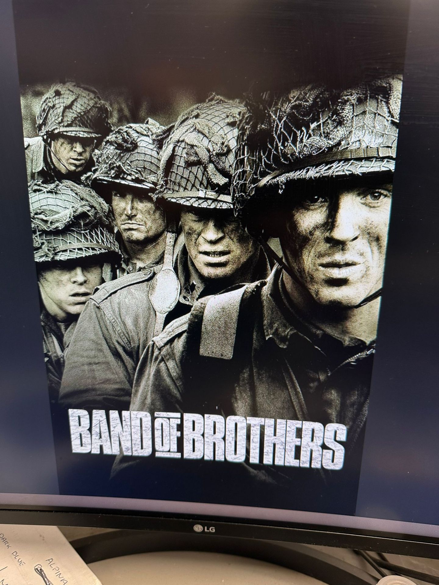 Band of Brothers illuminated sign ideal for man cave demo 50cm x 70cm x 2cm movie ideal for man - Image 2 of 4