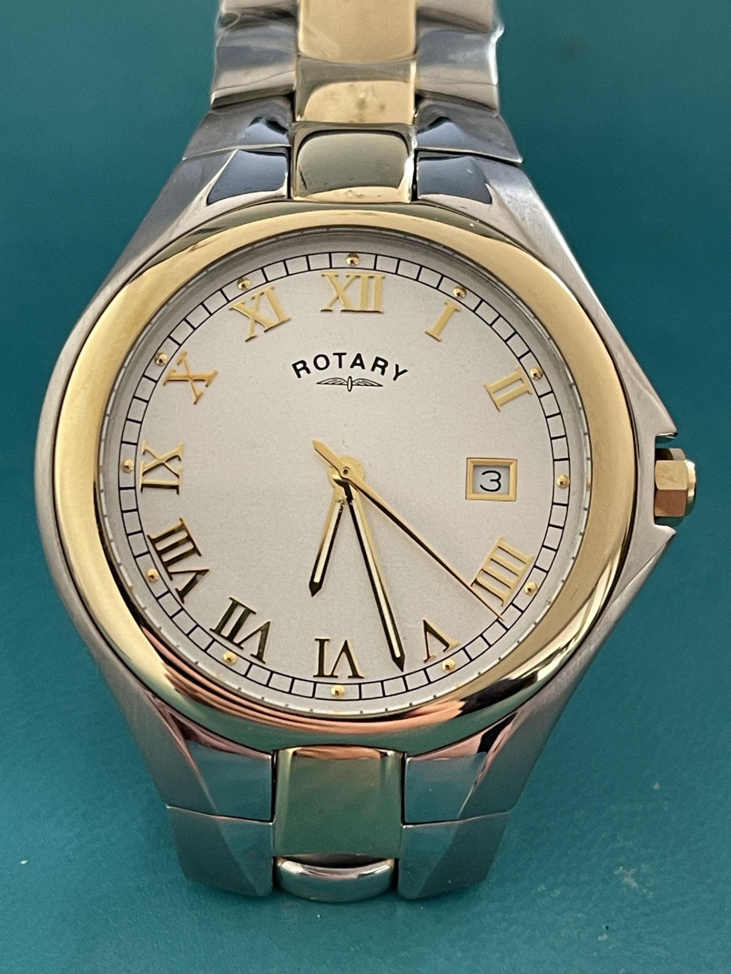 Rotary Gold Stainlless Steel Quarts mens watch RRP£299