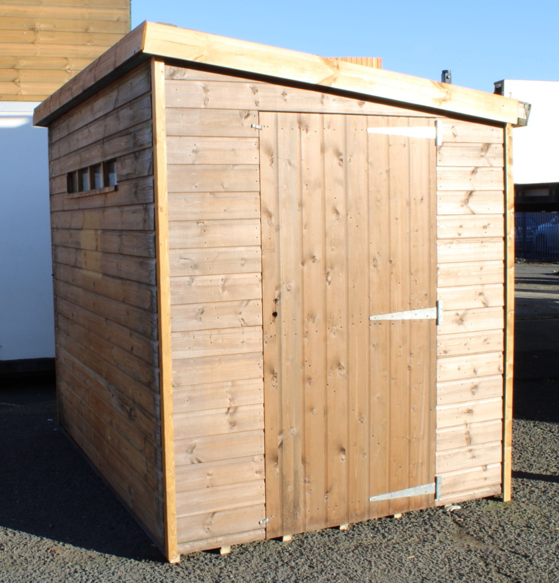 8x6 Superior pent shed with security, Georgian and side windows, Standard 16mm RRP £1,073 - Image 2 of 4