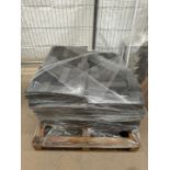 Pallet of grey office carpet tiles