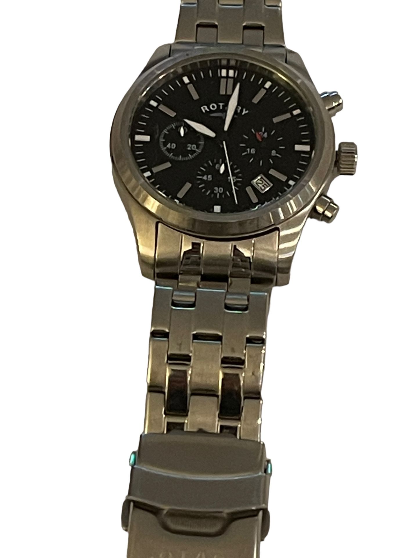 Rotary Chronograph men's watch bracelet.