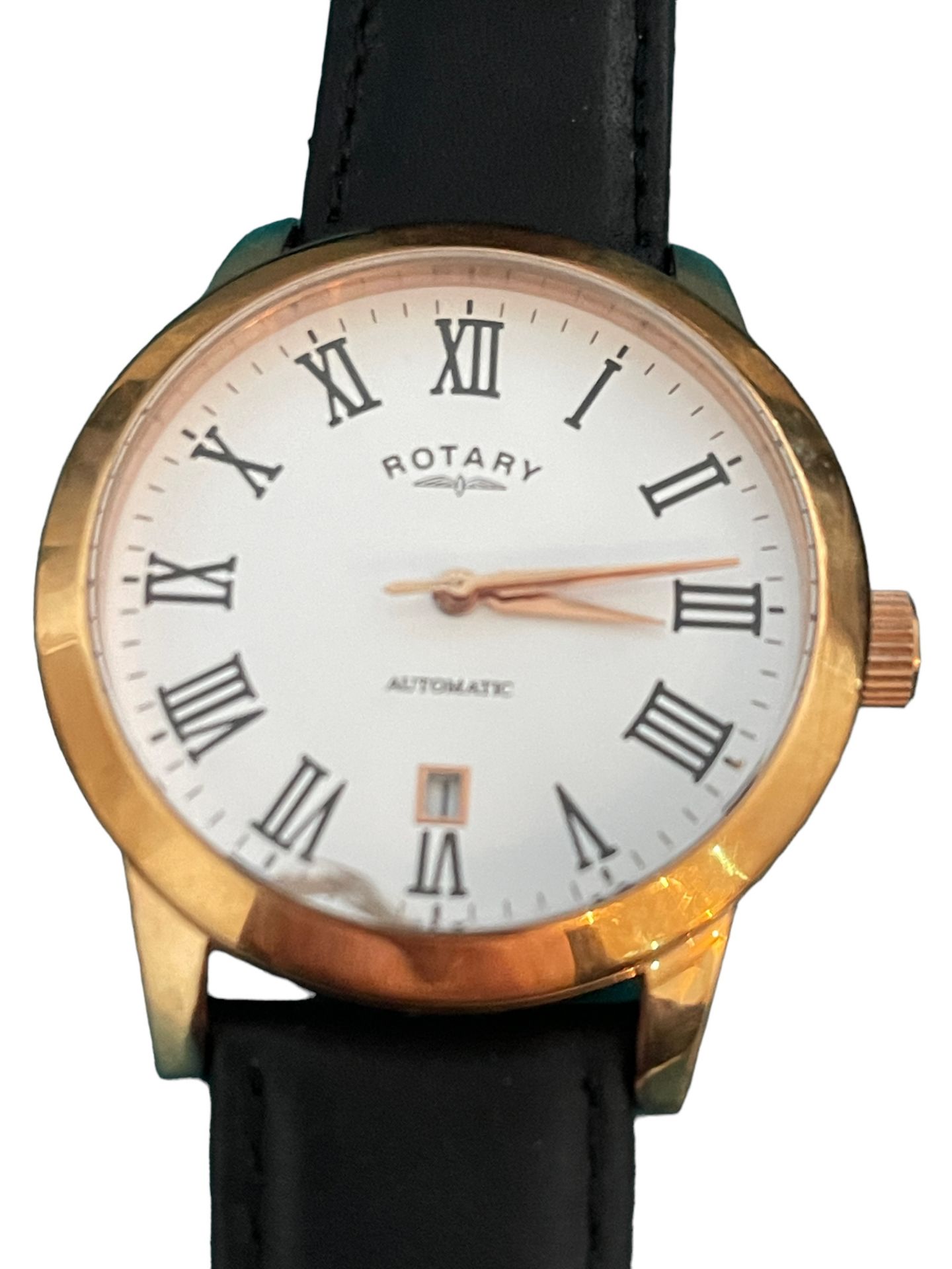 ROTARY WATCH GOLD PLATED AUTOMATIC RETURN OR X DEMO - Image 3 of 4