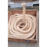 sport TUG O WAR ROPE, USED ONCE, DRY STORED, ABOUT 29 METERS L X 13cm circumference sport gym