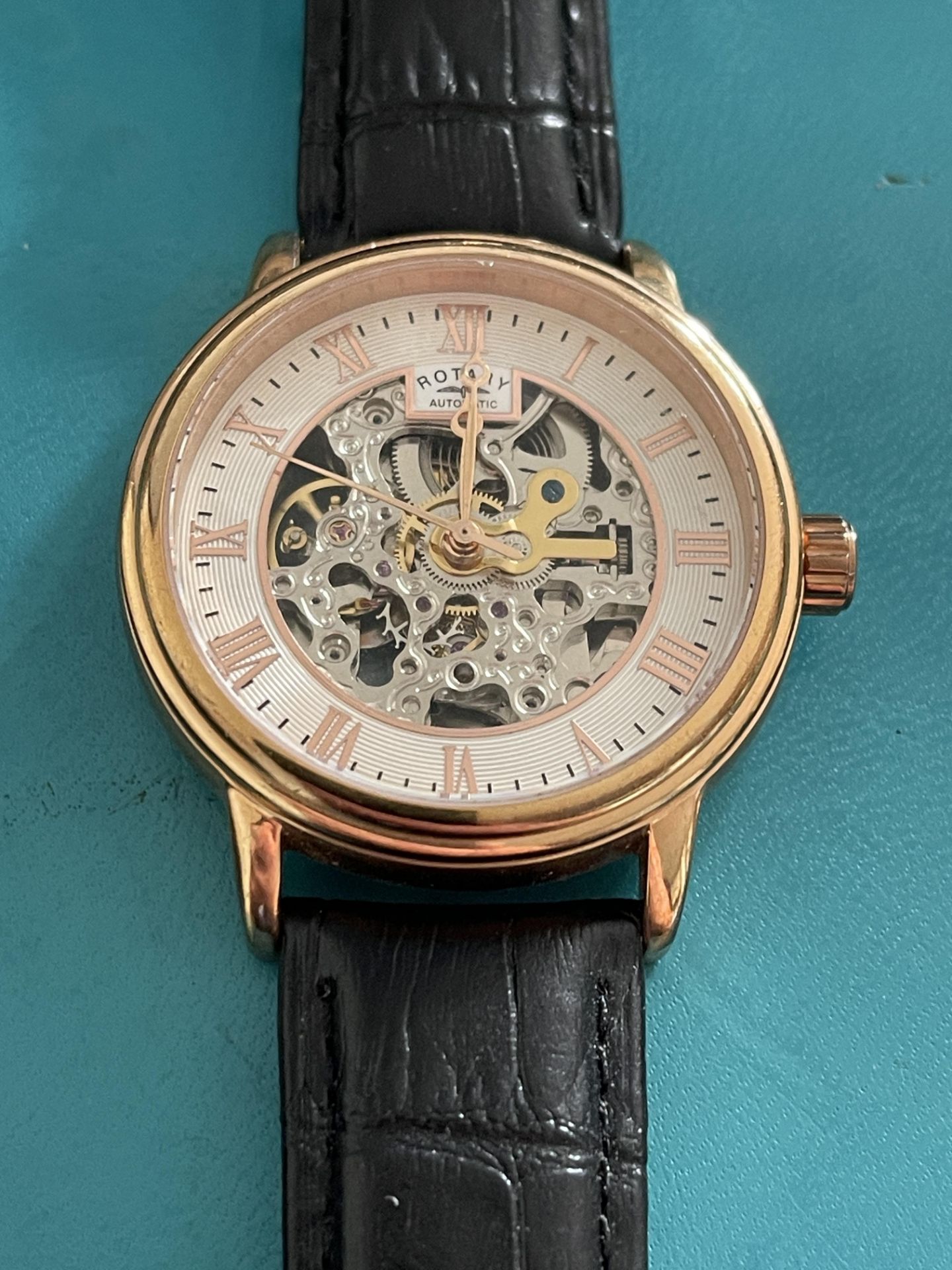 Rotary Skeleton Automatic Mens Watch - Image 2 of 7