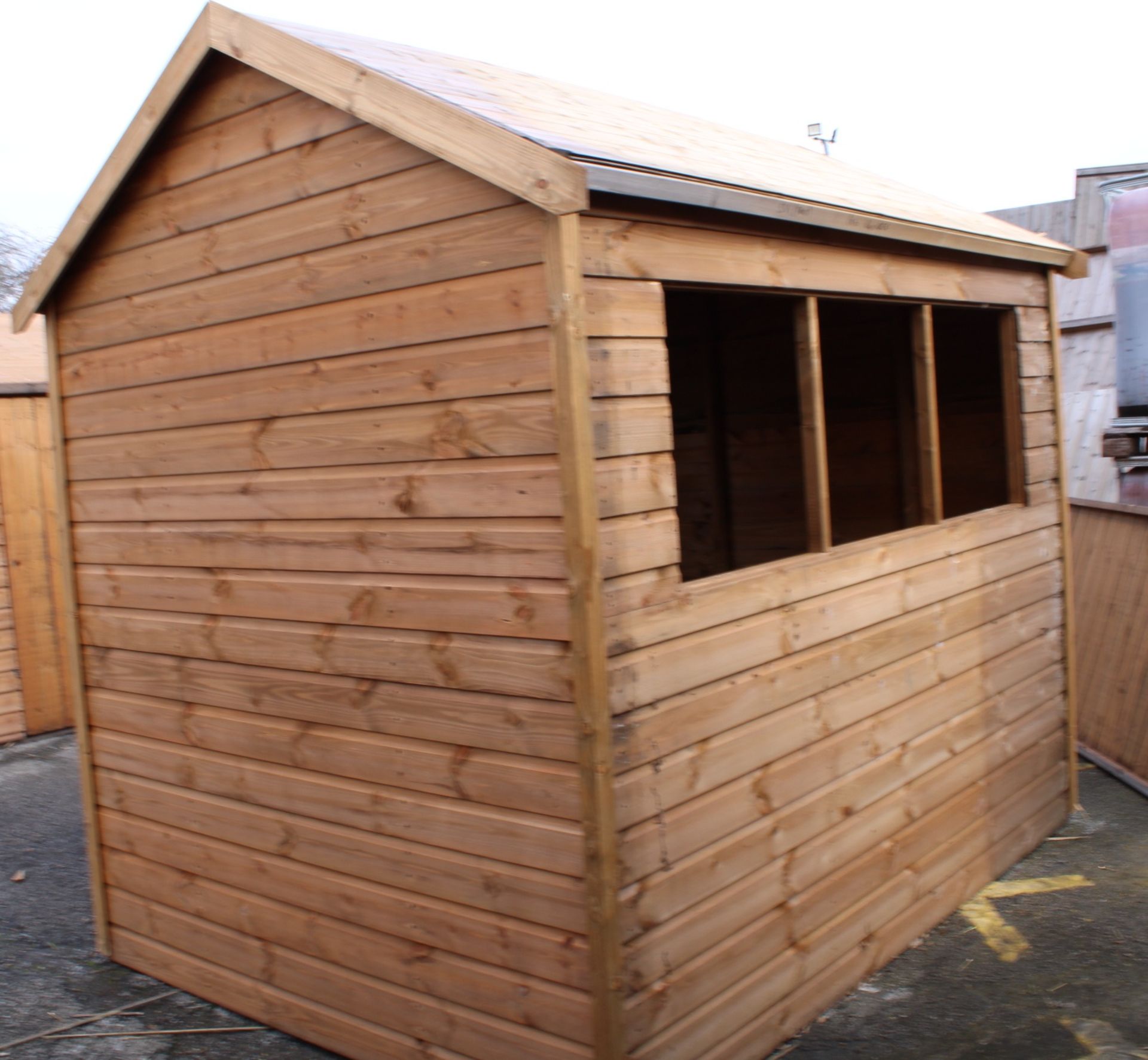 8x6 superior standard apex shed, Standard 16mm Nominal Cladding RRP£1073 - Image 2 of 3