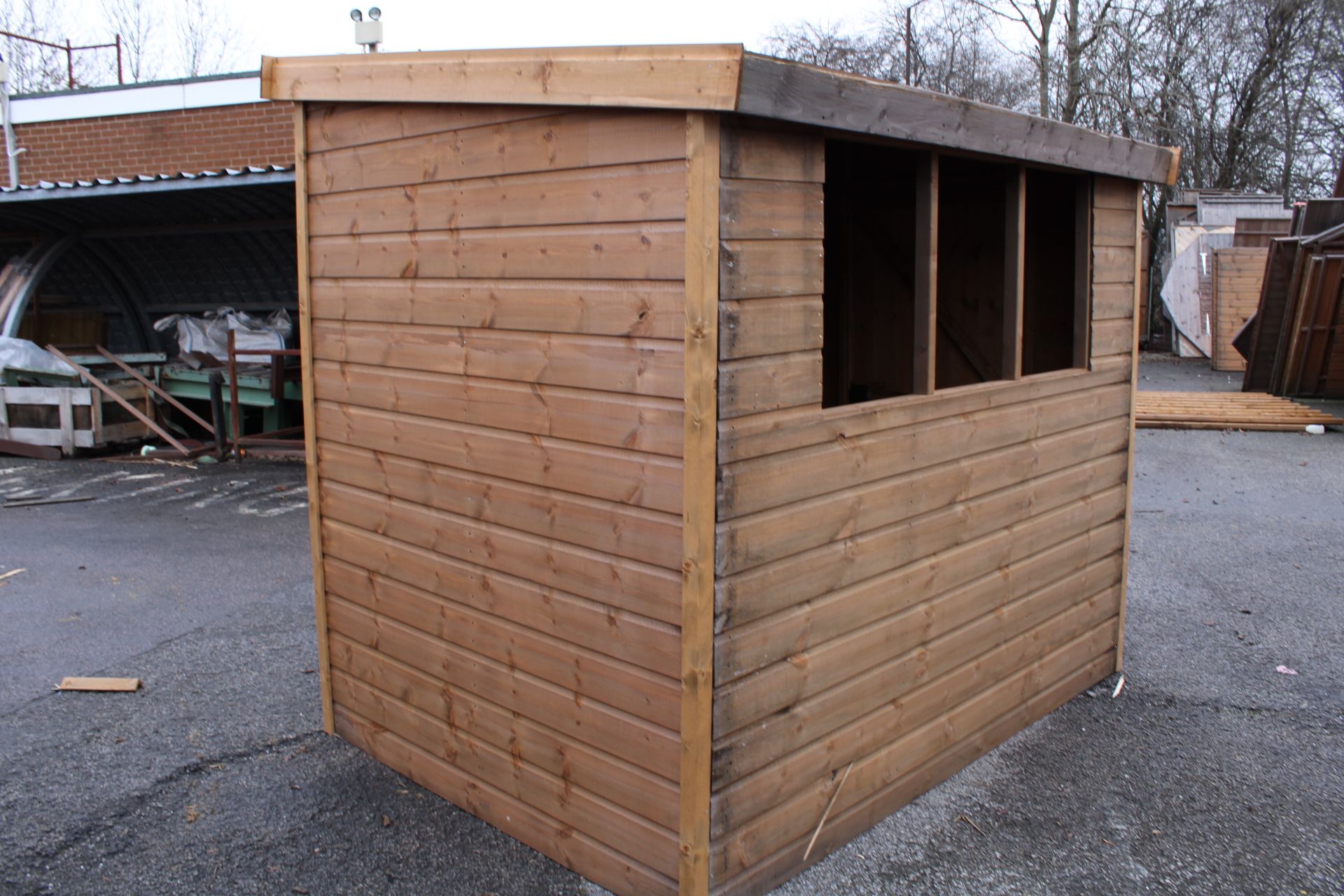 7x5 Ex-display standard pent shed, Standard 16mm Nominal Cladding RRP £860 - Image 4 of 5