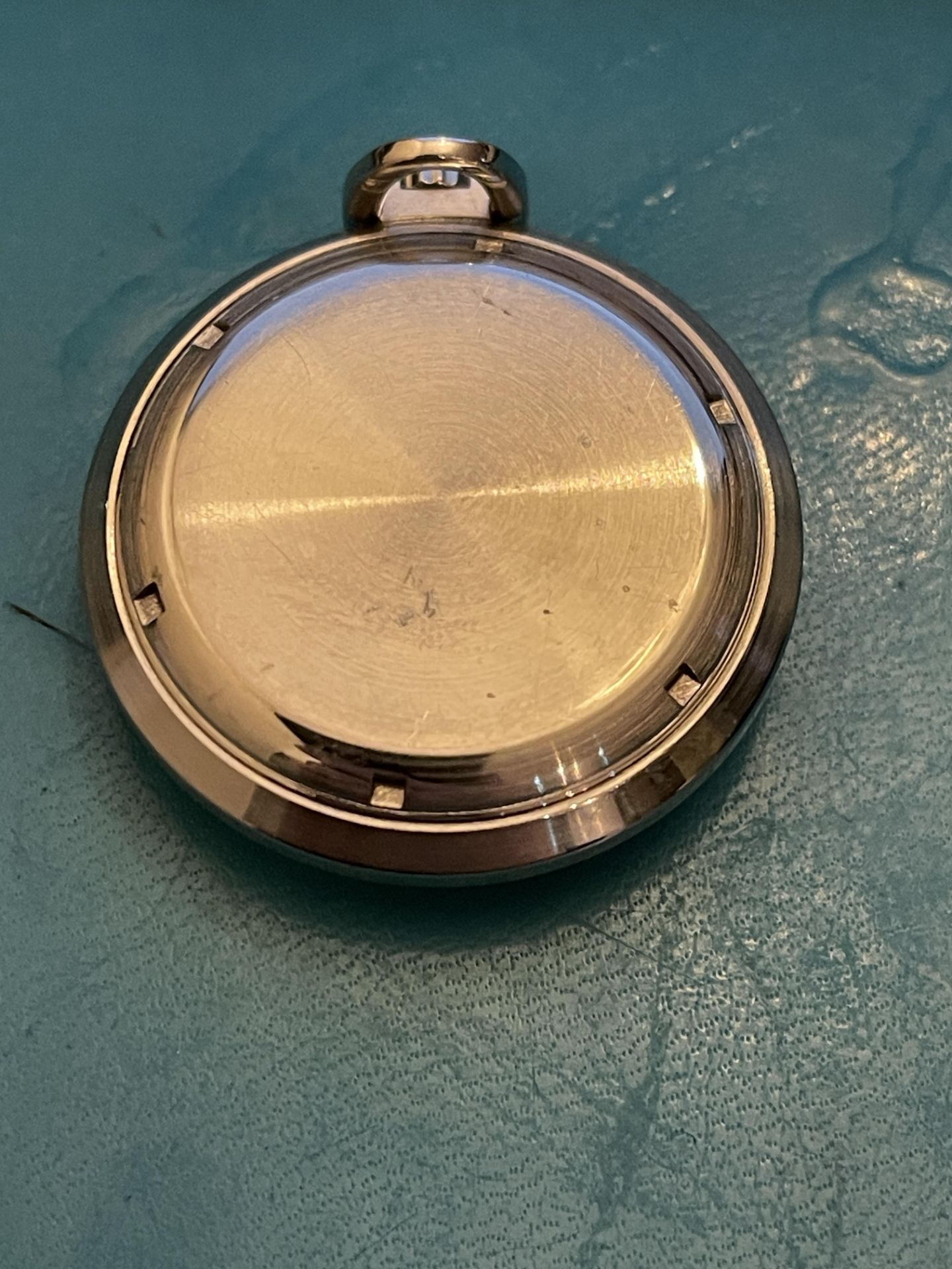 Bulova rare Accrutron men's pocket watch stainless steel - Image 5 of 8